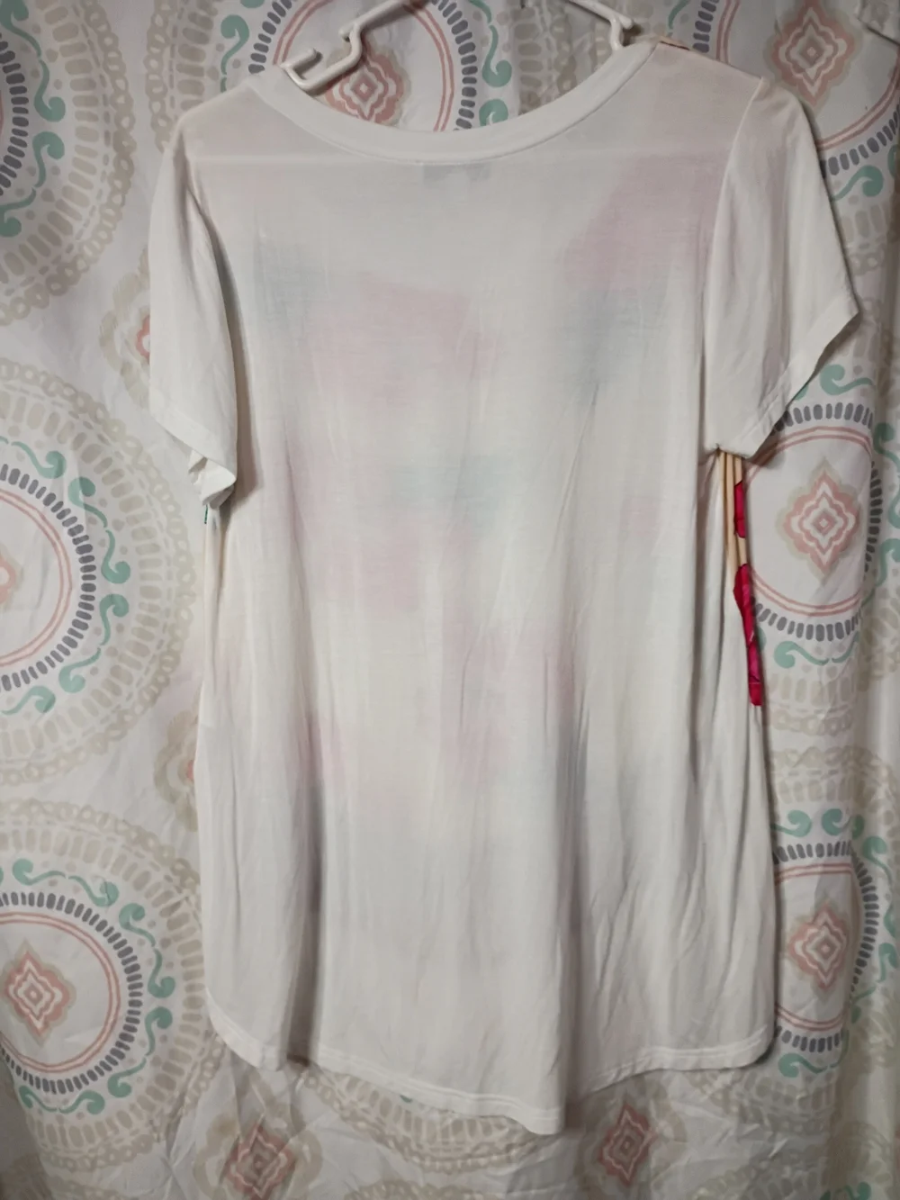 Sealed By Seen Pink Floral Short Sleeve Top in Cream